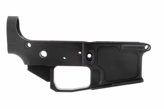 17 Design stripped lower receiver features a black hardcoat anodized finish